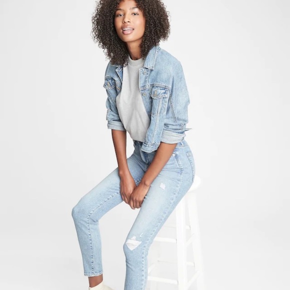 high rise true skinny ankle gap